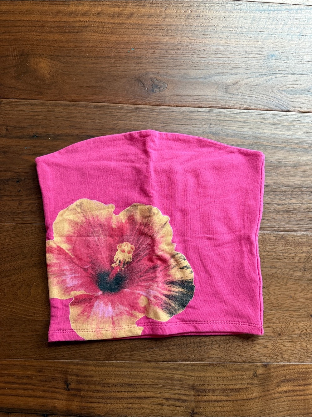Harlow Hot Pink Floral Tube Top